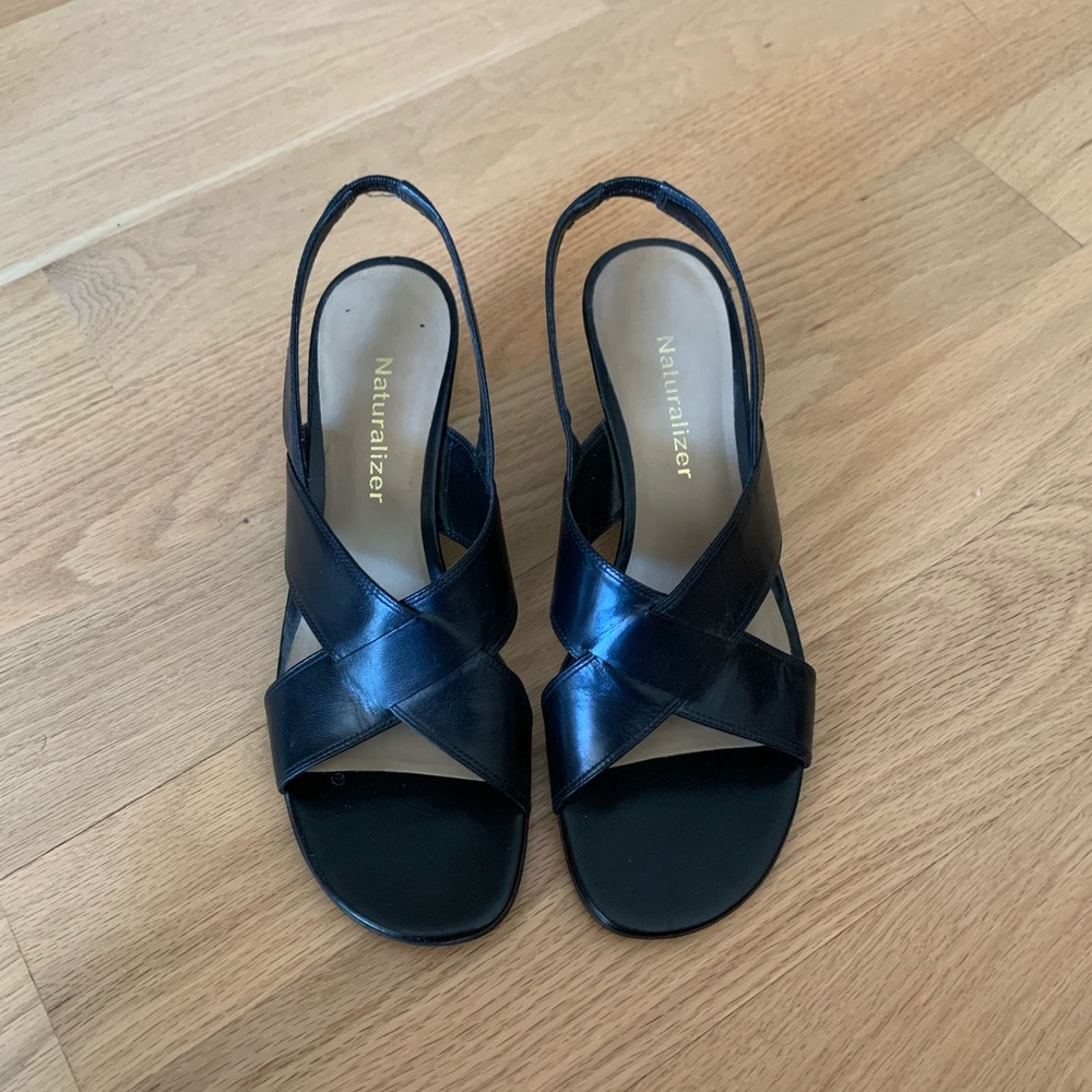 Women’s Black Strappy Low Heels